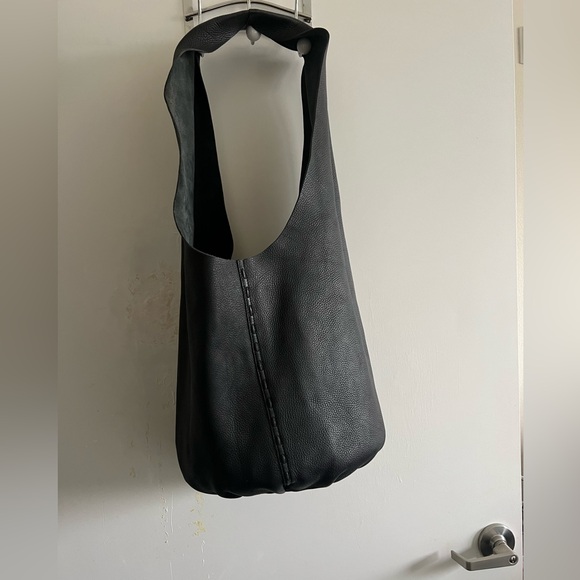 OMBELINE PEBBLE LEATHER HOBO BAG - Picture 2 of 14